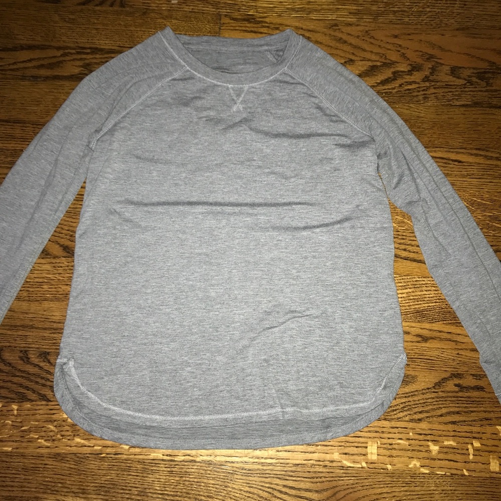 Grey long sleeve shirt